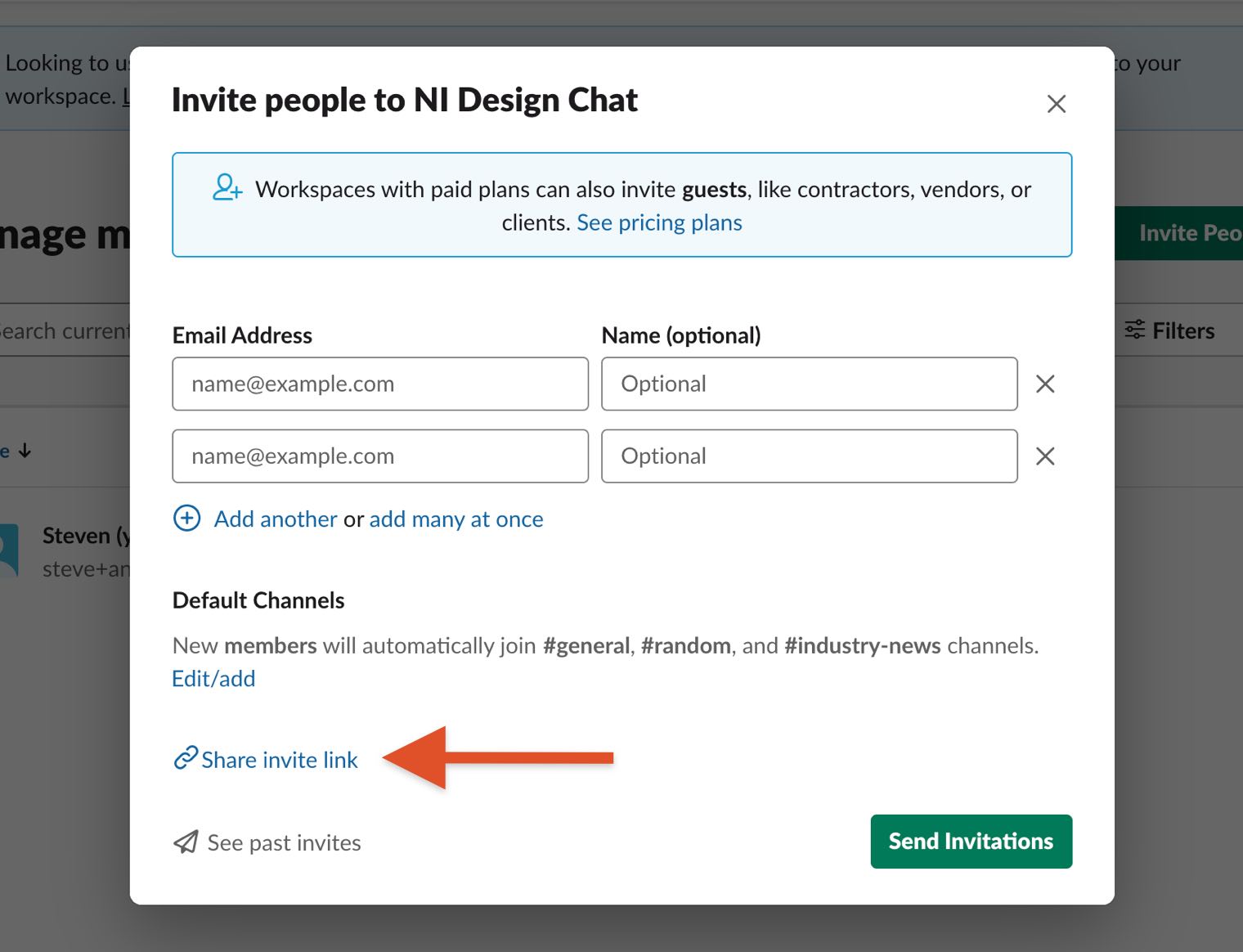 Slack invite link